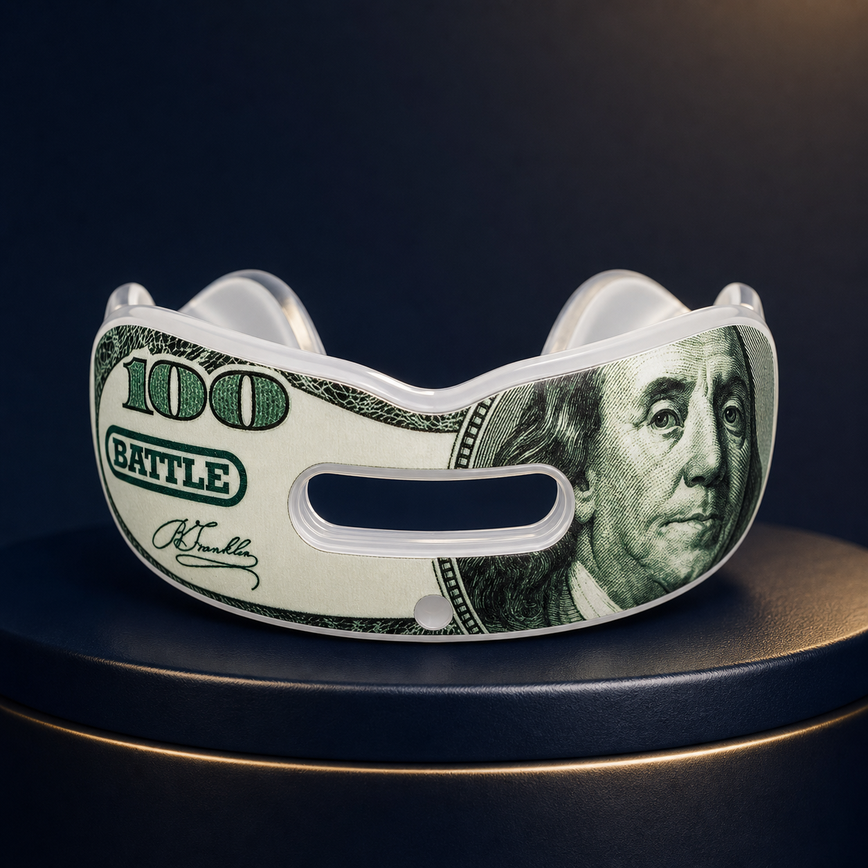 Brand-new money-print football mouthguard